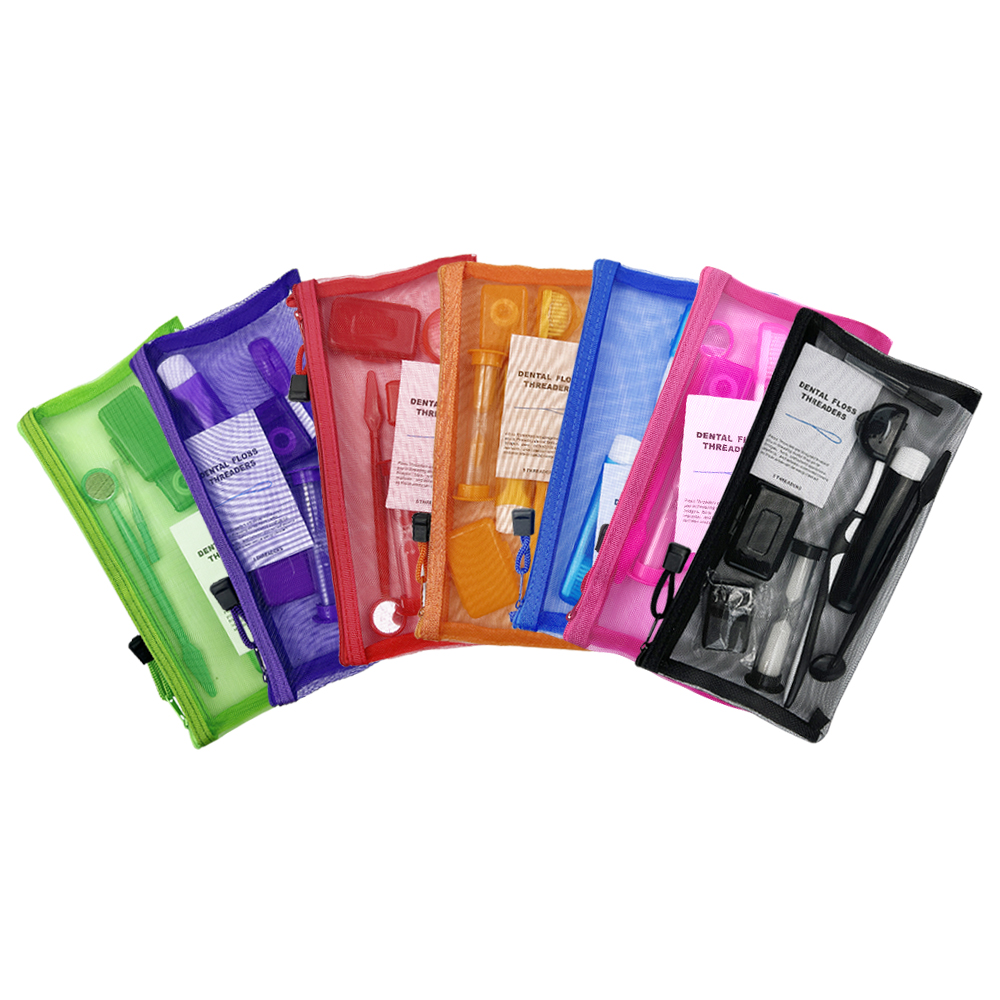 Teeth Whitening Brush - 8 ชิ้น/เซ็ตจัดฟันทันตกรรม Care ชุดแปรงทําความสะอาดฟันแปรงสีฟัน Interdental แปรงไหมขัดฟันด้าย