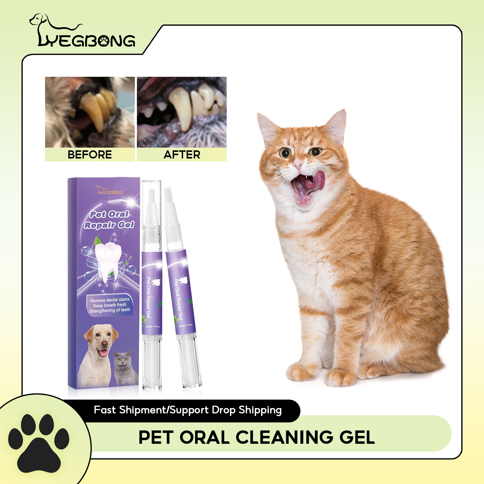 Teeth Whitening Price - สัตว์เลี้ยง Oral Repair GEL Puppy Tartar