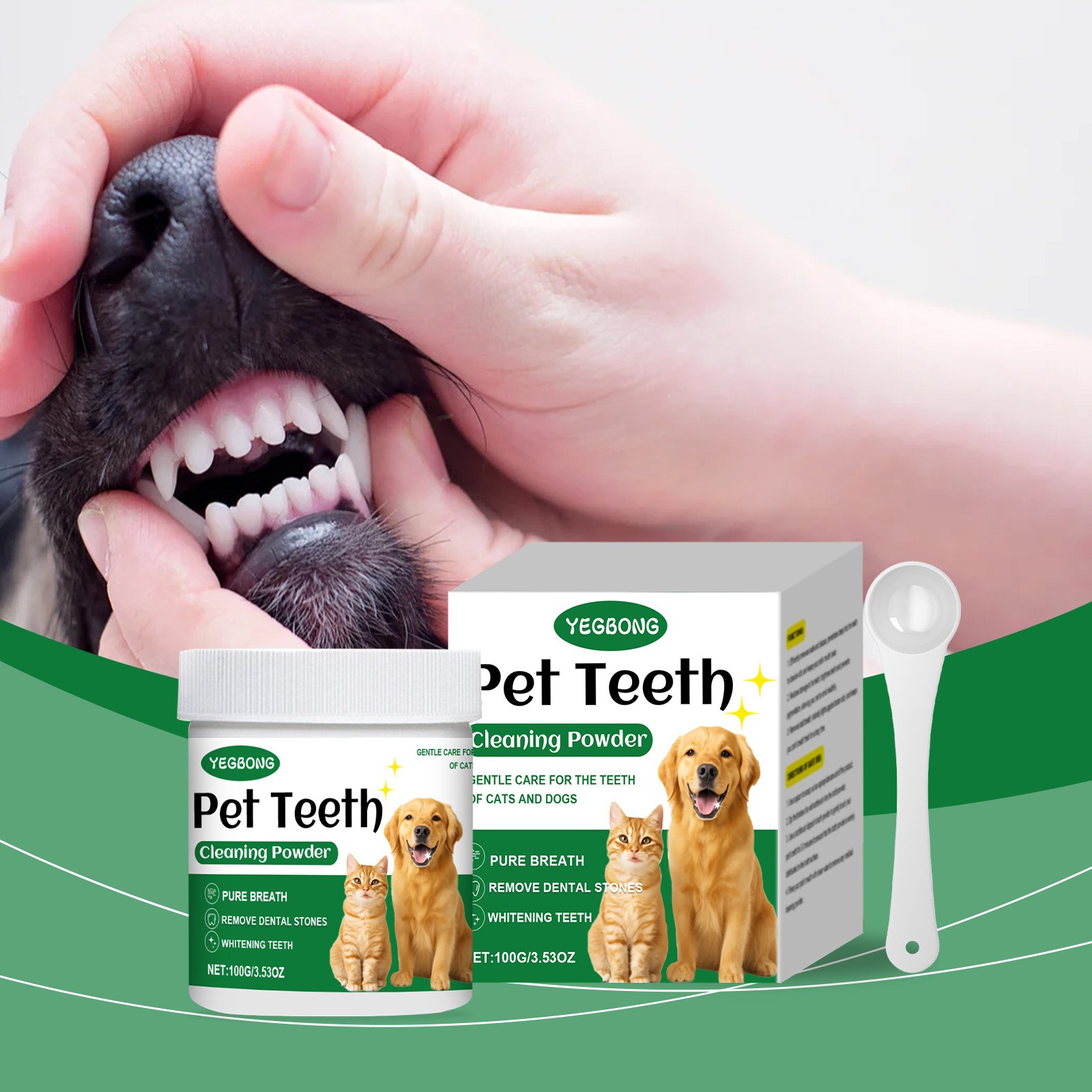 Teeth Whitening Price - ผงทำความสะอาดฟันสัตว์เลี้ยง ลดคราบหินปูน กำจัดกลิ่นปาก ฟันขาว ลมหายใจหอมสดชื่น ผลิตภัณฑ์ทำความสะอาดสัตว์เลี้ยง