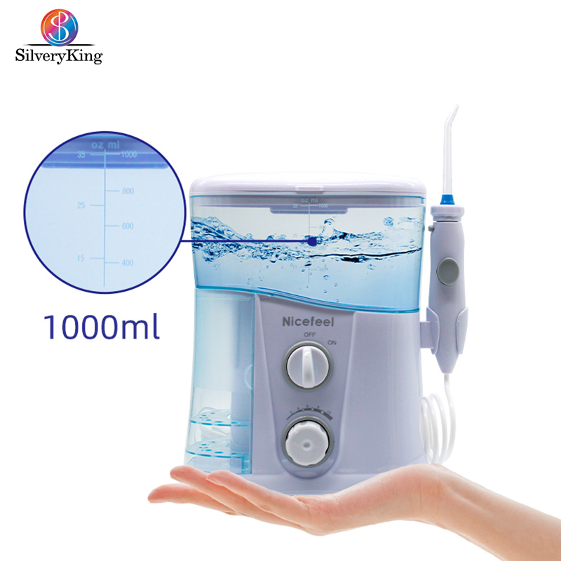 Teeth Whitening Or Tooth Whitening - 1000ml Oral Irrigator น้ํา Flosser ไหมขัดฟันฟันไวท์เทนนิ่งเครื่องล้างปากทําความสะอาดชลประทานฟัน