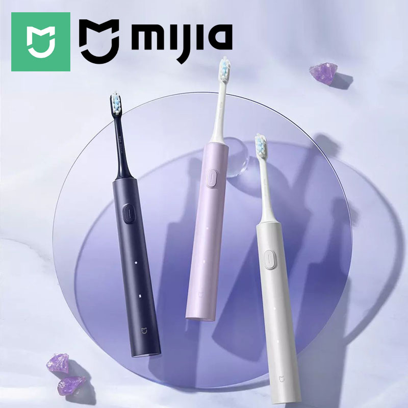 Teeth Whitening Or Tooth Whitening - MIJIA T302 แปรงสีฟันไฟฟ้าโซนิคชาร์จ USB แบบชาร์จไฟได้สำหรับผู้ใหญ่กันน้ำอิเล็กทรอนิกส์ไวท์เทนนิ่งแปรงฟัน