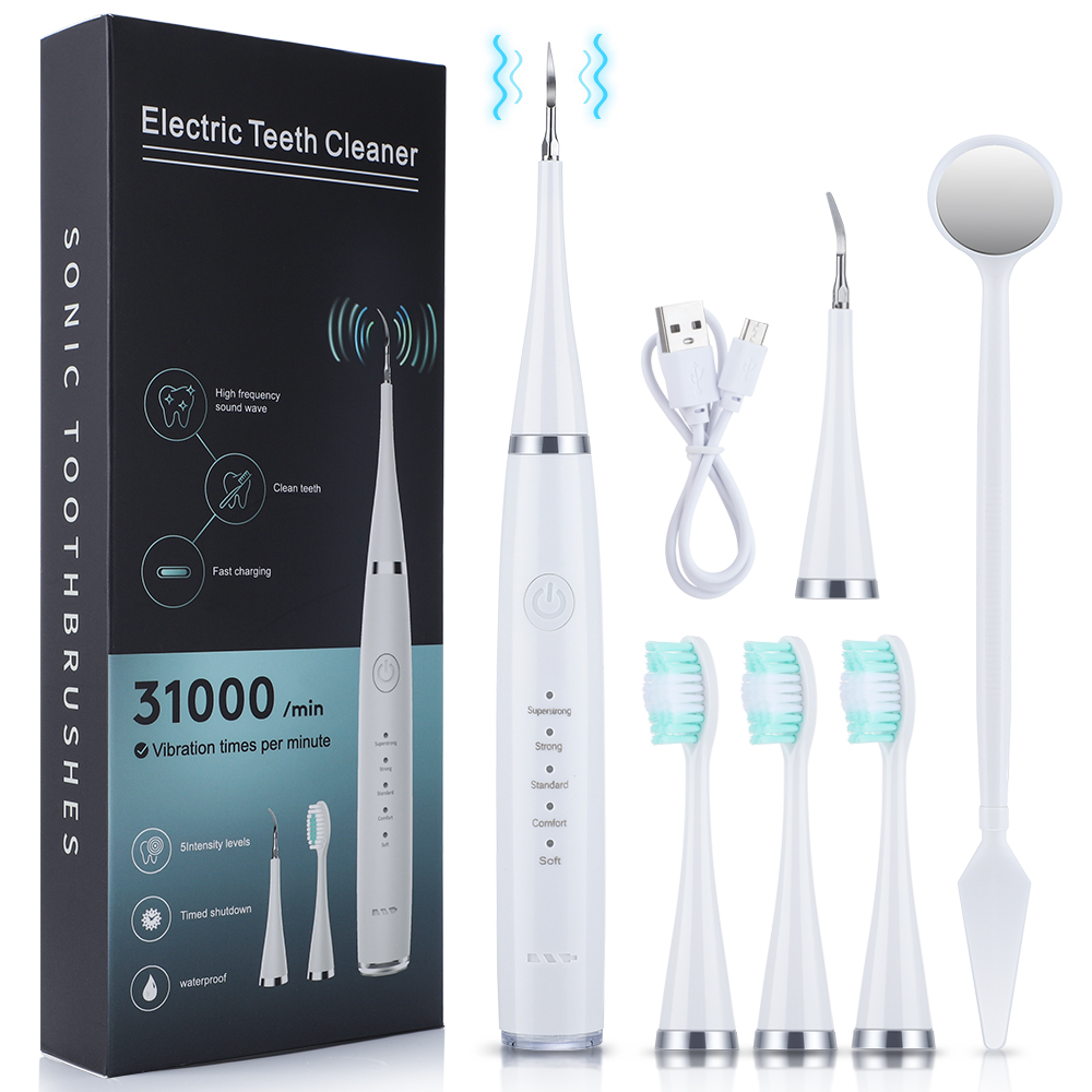 Teeth Whitening Or Tooth Whitening - ไฟฟ้าทําความสะอาดฟันทันตกรรม Scaler ทันตกรรมฟันแคลคูลัสคราบ Tartar Remover Irrigator