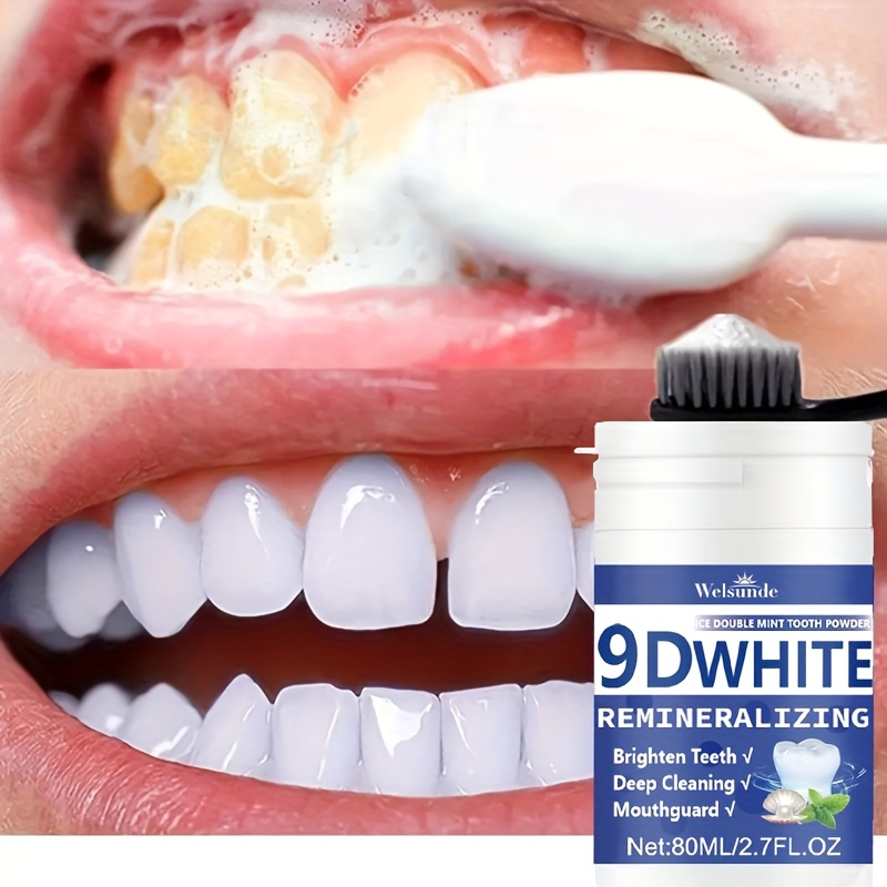 ผงฟันไฮโดรซีอะพาไทต์ 9D ไวท์ ร - Teeth Whitening Ingredients บทวิจารณ์และราคา