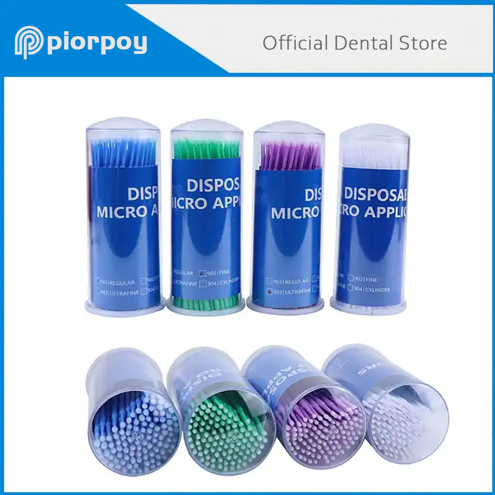 PIORPOY100Pcs/ขวดแปรงไมโครแบบใ - Teeth Whitening Brush บทวิจารณ์และราคา