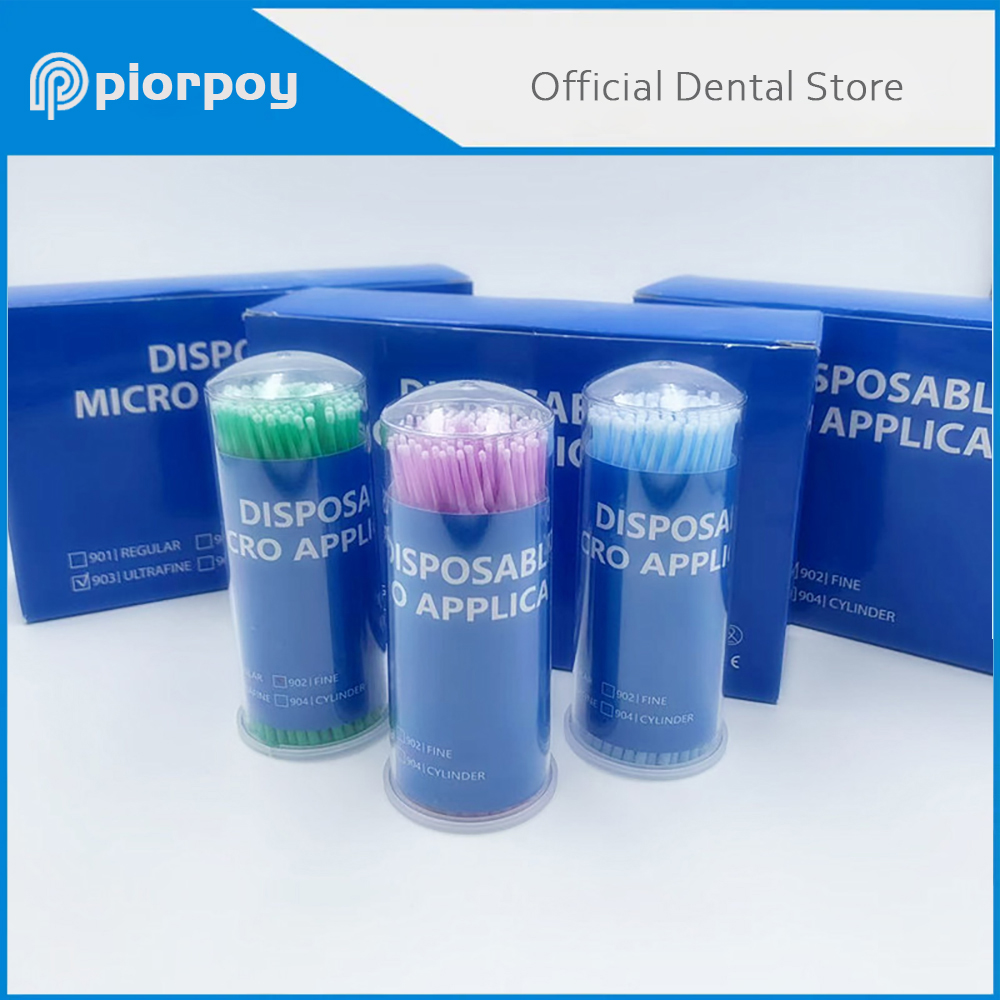 PIORPOY100Pcs/ขวดแปรงไมโครแบบใ - Teeth Whitening Brush บทวิจารณ์และราคา