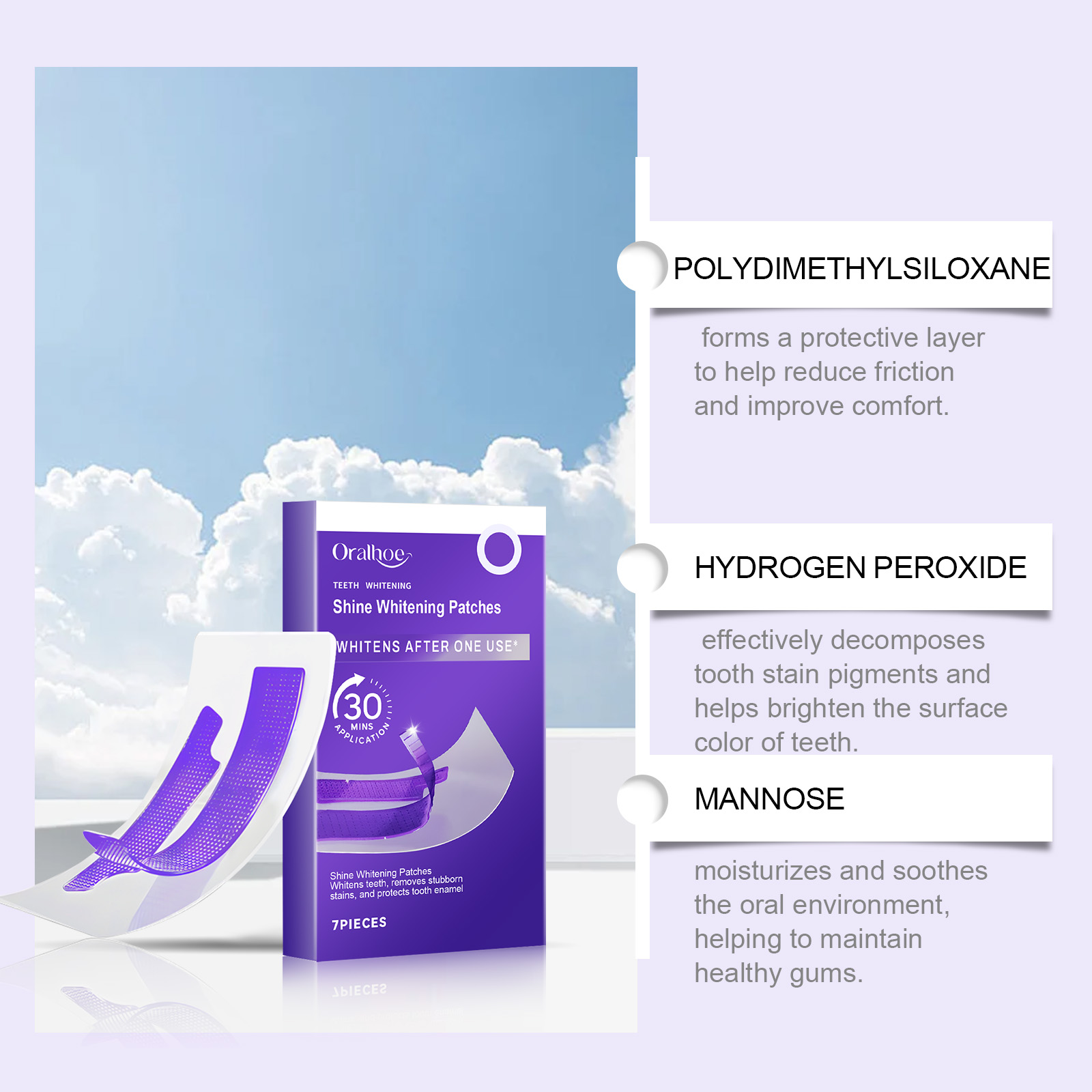แผ่นฟอกสีฟัน ORALHOE 7 ชิ้น/กล - Teeth Whitening Or Tooth Whitening บทวิจารณ์และราคา