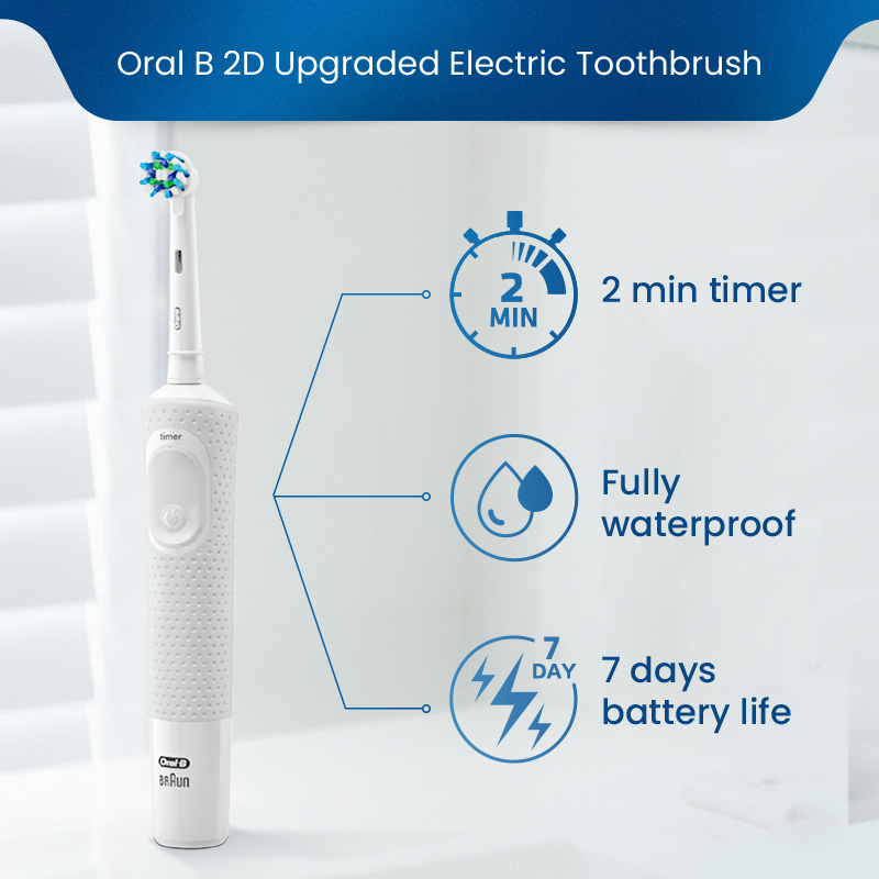 Oral B D100 2D Vitality แปรงสี - Teeth Whitening Or Tooth Whitening บทวิจารณ์และราคา
