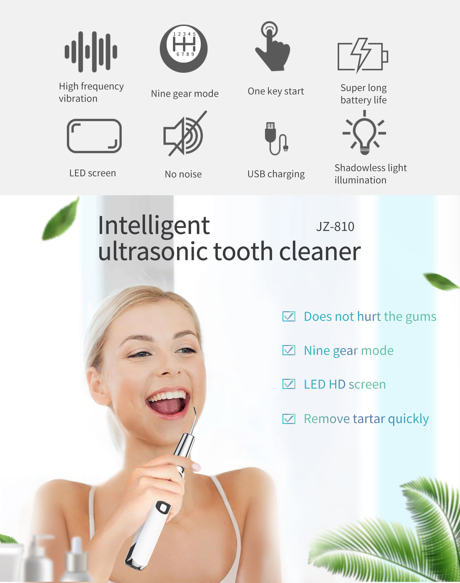 ไฟฟ้าโซนิคทันตกรรมแคลคูลัส Sca - Teeth Whitening Or Tooth Whitening บทวิจารณ์และราคา