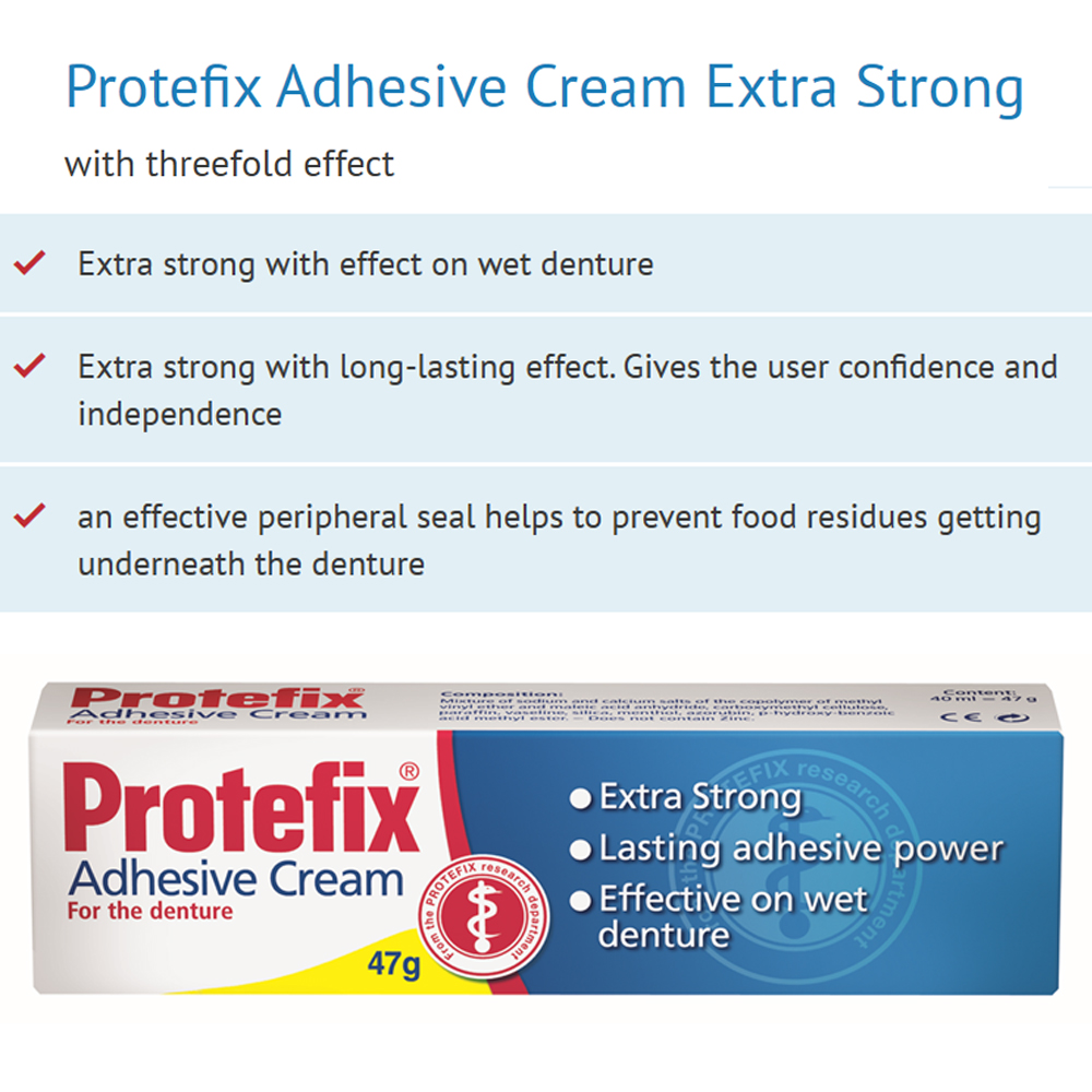 ครีมติดกาว Protefix สำหรับยึดฟ - Teeth Whitening Ingredients บทวิจารณ์และราคา