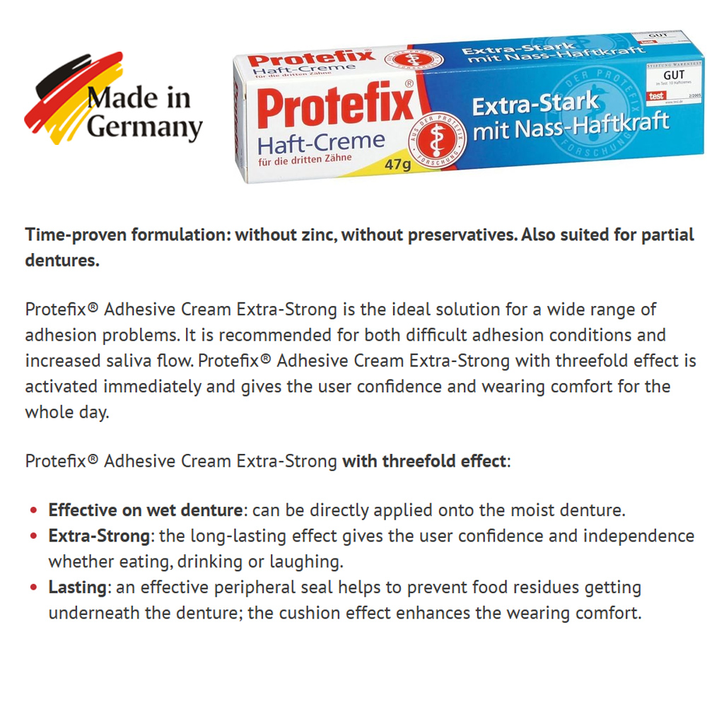 ครีมติดกาว Protefix สำหรับยึดฟ - Teeth Whitening Ingredients บทวิจารณ์และราคา