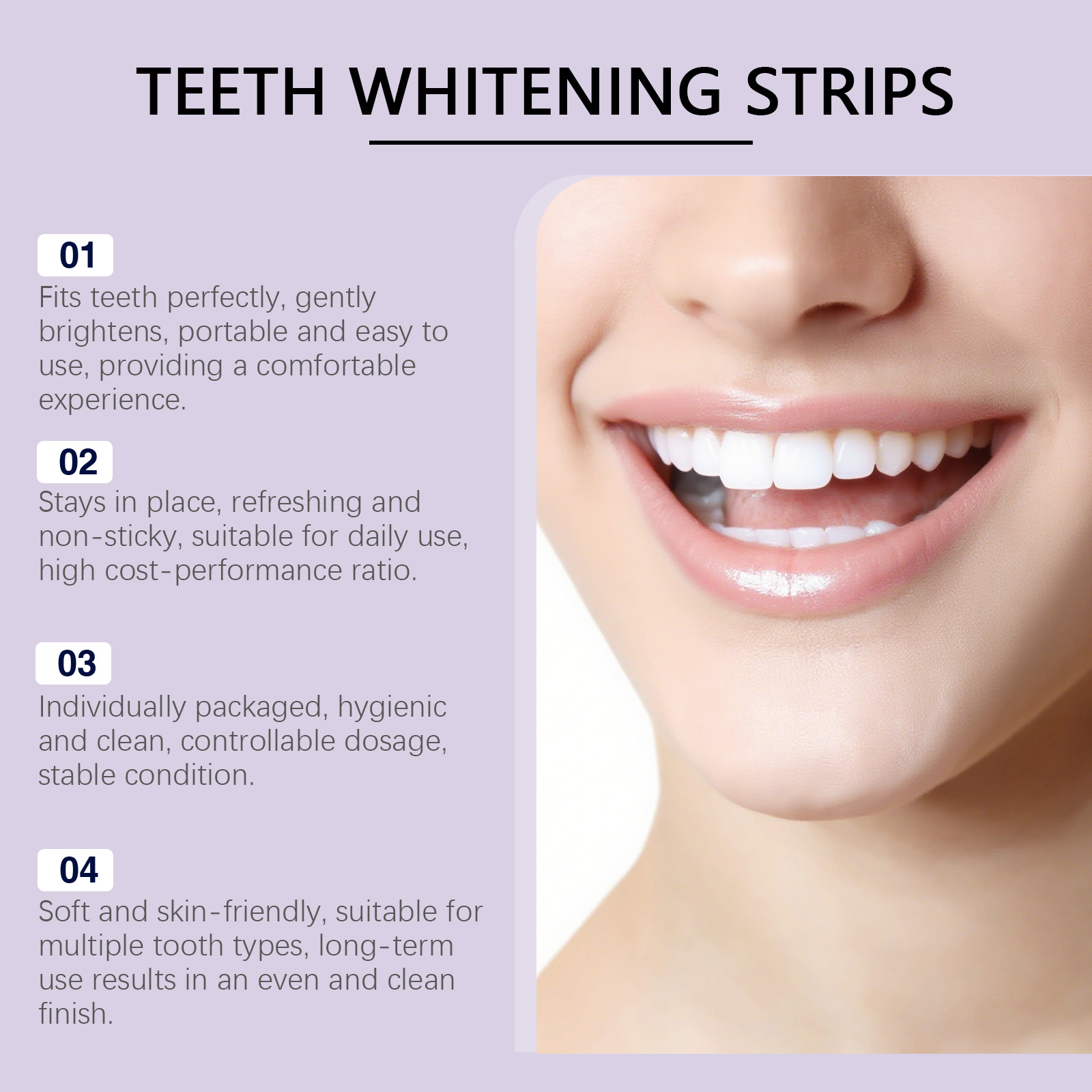 แผ่นฟอกฟันขาวสีม่วง สูตรอ่อนโย - Teeth Whitening Ingredients บทวิจารณ์และราคา