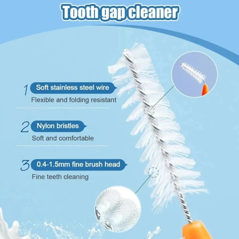 กล่องแปรงซอกฟันแบบตรง 20 ชิ้น  - Teeth Whitening Brush บทวิจารณ์และราคา