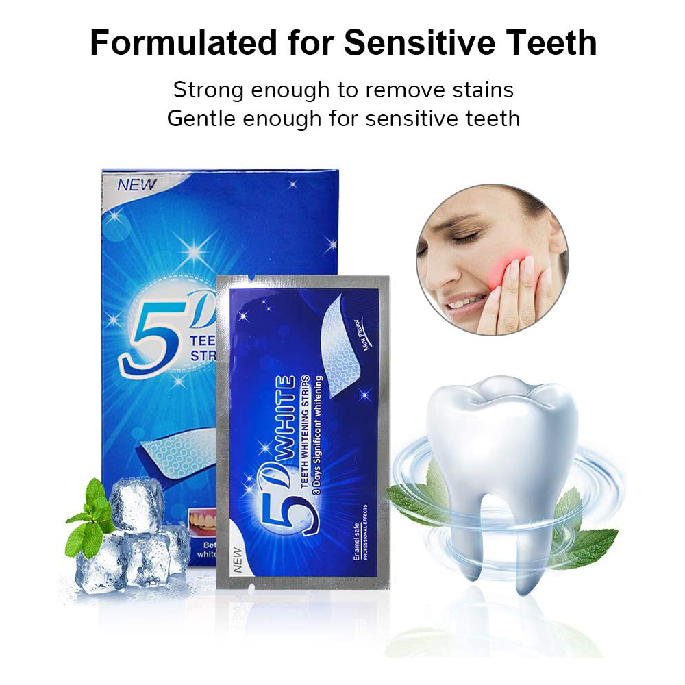แผ่นฟอกสีฟันขาว 5D ไวท์เทนนิ่ง - Teeth Whitening Price บทวิจารณ์และราคา