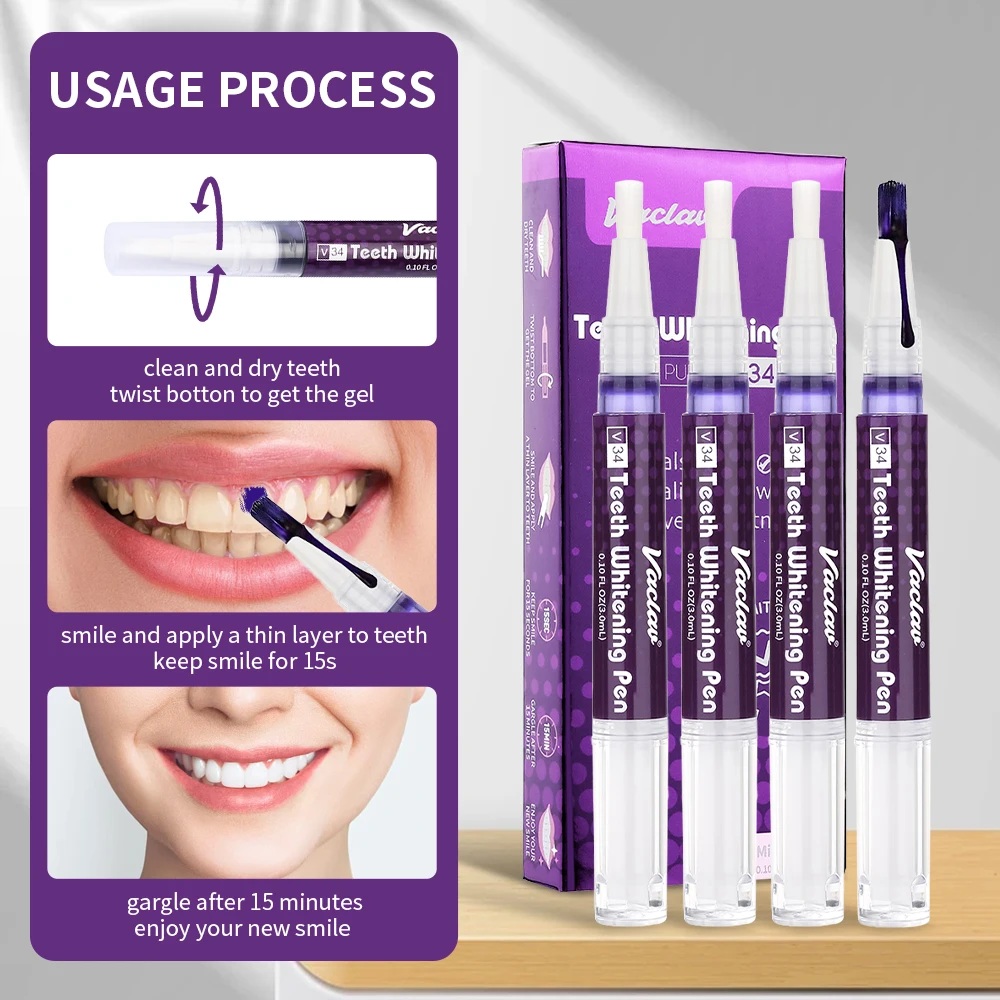 วาคลาฟ V34 ปากกาเจลฟอกสีฟันสีม - Teeth Whitening Price บทวิจารณ์และราคา